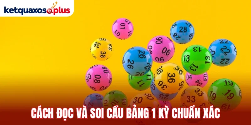 Cách đọc và soi cầu bảng 1 kỳ chuẩn xác