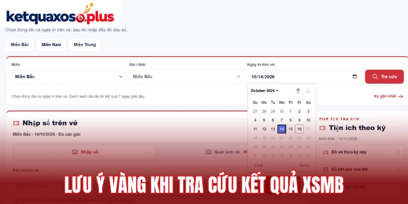 Lưu ý vàng khi tra cứu kết quả XSMB