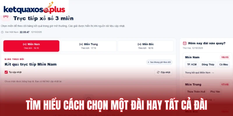 Tìm hiểu cách chọn một đài hay tất cả đài